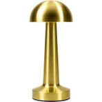 Gold Şarjlı Dokunmatik Masa Lambası - LED Işıklı, 3 Renk Seçeneği, Taşınabilir ve USB Şarjlı, Şık ve Kompakt Tasarım, Yatak Odası, Çalışma Masası, Kafe ve Restoran Kullanımı İçin