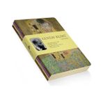 Gold Series - A5, Gustav Klimt 4'lü Defter Seti I, Çizgisiz, Toplam 256 Sayfa, Her Biri 64 Sayfa, Tel Dikiş, Esnek Kapak, Oval Kenar, Tuval Doku, 60 Gram, Sarı Krem Renk - 41 Delft Blue