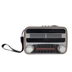 Gold Silver GS-1305 Nostaljik Bluetoothlu Müzik Kutusu,3 Band Radyo, Usb, Sd, Mp3 Player Rt-310Bt