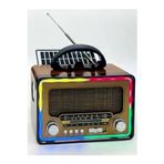 Gold Silver GS-1375 Klasik Retro Solar Enerjili , Nostalji Bluetooth/usb/sd/ Radyo Mp3 Player Müzik Kutusu