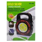 Gold Silver GS-480 20W Güneş Enerjili Çok Fonksiyonlu Fener