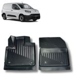 Gold Toyota Proace City Panelvan Ön Iki Parça Oto Paspas Crax - Siyah