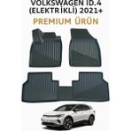 Gold Volkswagen Id4 Elektrikli 2021+ Uyumlu 3D Oto Paspas Premium - Siyah