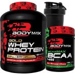Gold Whey Protein Tozu 2250 gr Çikolatalı + Bcaamax Bcaa 585 gr Yeşil Elmalı + Shaker Hediyeli