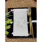 Gold Yaldızlı Beyaz Bride To Be Peçete 16 Adet