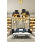 Golden 6lı Şapkalı Modern Genç Odası Yemek Masası Üstü Salon Avize - 1 - Ahşap