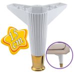 Golden Ayak 15 Cm Beyaz Altin Gold Mobilya Kanepe Sehpa Unite Koltuk Ayagi Baza Ayak Ayaklari