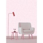 Golden DUVAR KAĞIDI - BORDÜR Tekstil Serisi Keten Kumaş Görünümlü Soft 5.2m² Dekoratif Nonwoven Duvar Kağıdı - 53 x 1000 cm - Pembe
