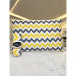 Golden Full Home Goldenfull Sarı Zigzag Lastikli Çarşaf Takımı - 180X200