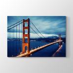 Golden Gate Köprüsü Gece Işıklı Tablosu