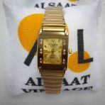Golden Gold Alsaat Vintage Kadın Saati - Altın