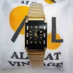 Golden Gold Alsaat Vintage Kadın Saati - Siyah