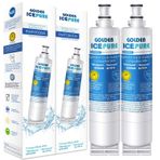 GOLDEN ICEPURE Buzdolabı Su Filtresi İle uyumlu adetsı Whirlpool 4396508, Maytag, SBS002, S20BRS, 481281729632, 461950271171, 481281728986, 2 adet