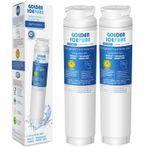 GOLDEN ICEPURE Buzdolabı Su Filtresi İle uyumlu Bosch Ultra Clarity 644845, Siemens,Neff,Miele 740560 00740560 9000194412 REPLFLTR10,Haier 0060820860 0060218743, 2 Adet