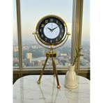 Golden Marble Üç Ayaklı Metal Masa Saati