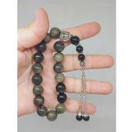 Golden Obsidyen Taşı 17lik Efe Tesbih 12mm (51516)