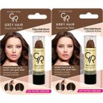 Golden Rose 2 Adet Grey Hair Touch Up Çikolata Kahve Beyaz Saç Kapatıcı Stick