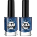 Golden Rose City Color Nail Lacquer Glitter No:108 - Oje 2li paket