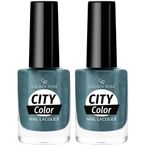 Golden Rose City Color Nail Lacquer No:127 - Oje 2li paket
