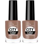 Golden Rose City Color Nail Lacquer No:130 - Oje 2li paket