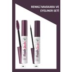 Golden Rose Flash Lash Mürdüm Maskara ve Flash Liner Makyaj Seti