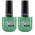 Golden Rose Glitter Shine Nail Lacquer No:215 - Oje 2li paket