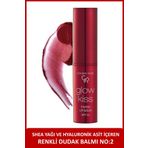 Golden Rose Glow Kiss Tinted Lip Balm SPF15 Shea & Hyaluronik Asitli Renkli Dudak Balmı -02 Strawberry 3 g