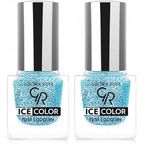 Golden Rose Ice Color Nail Lacquer Glitter No:222 - Oje 2li paket