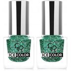 Golden Rose Ice Color Nail Lacquer Glitter No:226 - Oje 2li paket