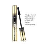 Golden Rose Iconic Lash Intense Black Mascara Yoğun Siyah Maskara Moringa Yağı ve Biotin (B7) 9 ml