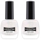 Golden Rose Keratin Nail Color Glitter No:405 - Oje 2li paket
