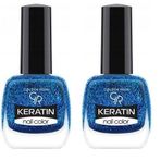 Golden Rose Keratin Nail Color Glitter No:413 - Oje 2li paket