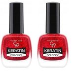 Golden Rose Keratin Nail Color Glitter No:415 - Oje (2 paketi)