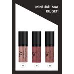 Golden Rose Longstay Liquid Matte Lipstick Mini Ruj 3'lü Set No:20-22-11