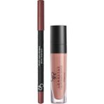 Golden Rose Matte Lip Kit - Warm Nude - Likit Mat Ruj ve Dudak Kalemi