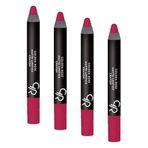Golden Rose Matte Lipstick Crayon No: 16 - Besleyici Nemlendirici Mat Kalem Ruj (4 paketi)