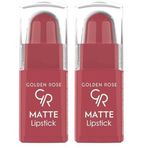 Golden Rose Matte Lipstick (Mini) No:12 - Ruj 2li paket