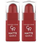 Golden Rose Matte Lipstick (Mini) No:18 - Ruj 2li paket