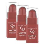 Golden Rose Matte Lipstick (Mini) No:27 - Ruj (3 paketi)