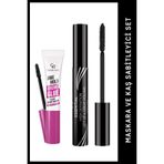 Golden Rose Max Hold Brow Glue - Şeffaf Kaş Sabitleyici & Essential High Definition Mascara Set