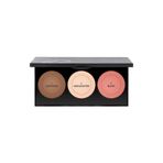 Golden Rose Metals Sculpting Palette, Contour, Highlighter, Blush, 3x4.5g