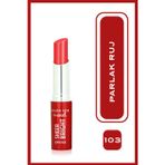 Golden Rose Mood Sheer Bright Lipstick No: 103 Coral Red - Parlak ve Nemlendirici Ruj