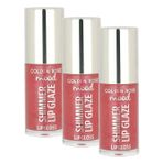 Golden Rose Mood Shimmer Lip Glaze Lipgloss No:252 Peach Fizz - Renkli Dudak Parlatıcısı (3 paketi)