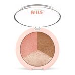 Golden Rose Nude Look Baked Trio Face Powder Pudra