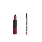 Golden Rose Velvet Matte Lipstick No: 16 ve Emily No: 208 Ruj ve Dudak Kalemi Seti