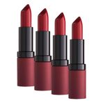 Golden Rose Velvet Matte Lipstick No: 18 - Yoğun Pigmentli Kadifemsi Mat Ruj (4 paketi)