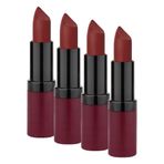 Golden Rose Velvet Matte Lipstick No: 22 - Yoğun Pigmentli Kadifemsi Mat Ruj (4 paketi)