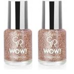 Golden Rose Wow Nail Color Glitter No:205 - Oje 2li paket