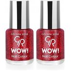 Golden Rose Wow Nail Color Glitter No:209 - Oje 2li paket