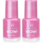 Golden Rose Wow Nail Color No:25 - Oje 2li paket